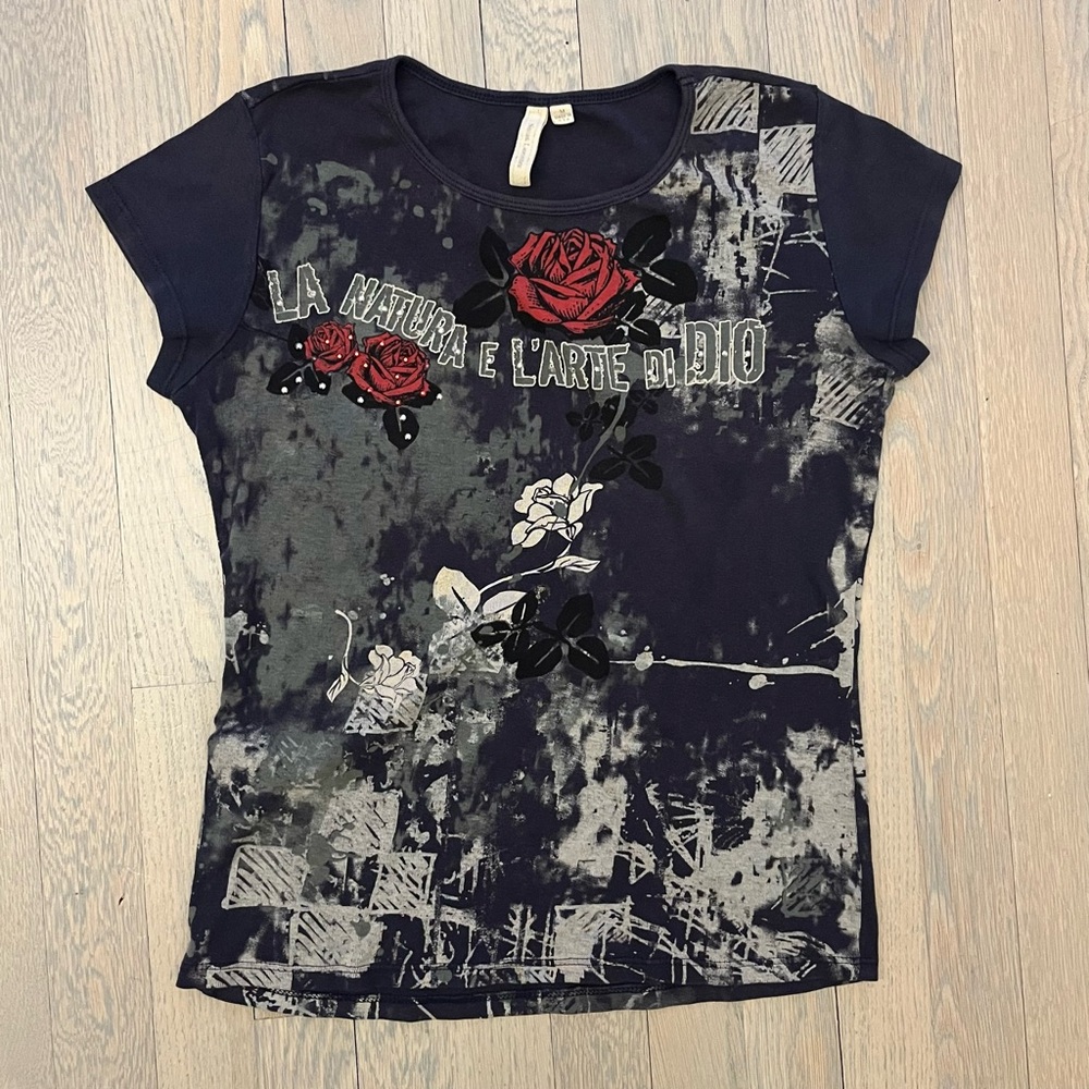 Graphic Tee Italian Y2K Grunge T Shirt